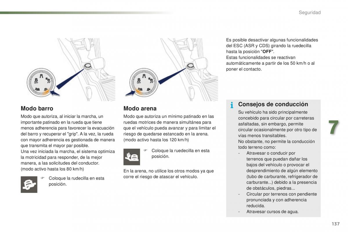 Peugeot 2008 manual del propietario / page 139