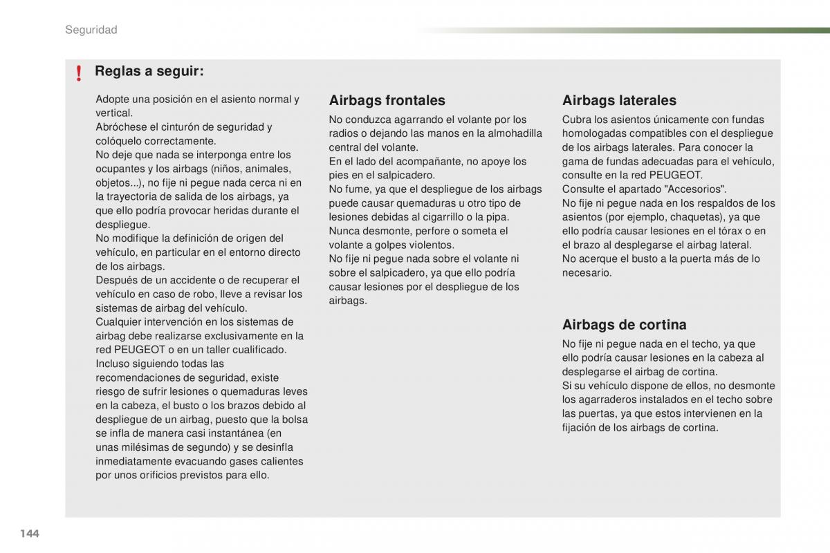 Peugeot 2008 manual del propietario / page 146