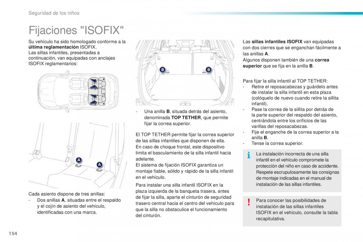 Peugeot 2008 manual del propietario / page 156