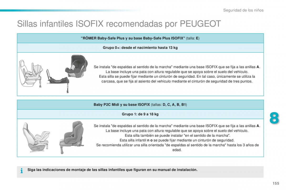 Peugeot 2008 manual del propietario / page 157