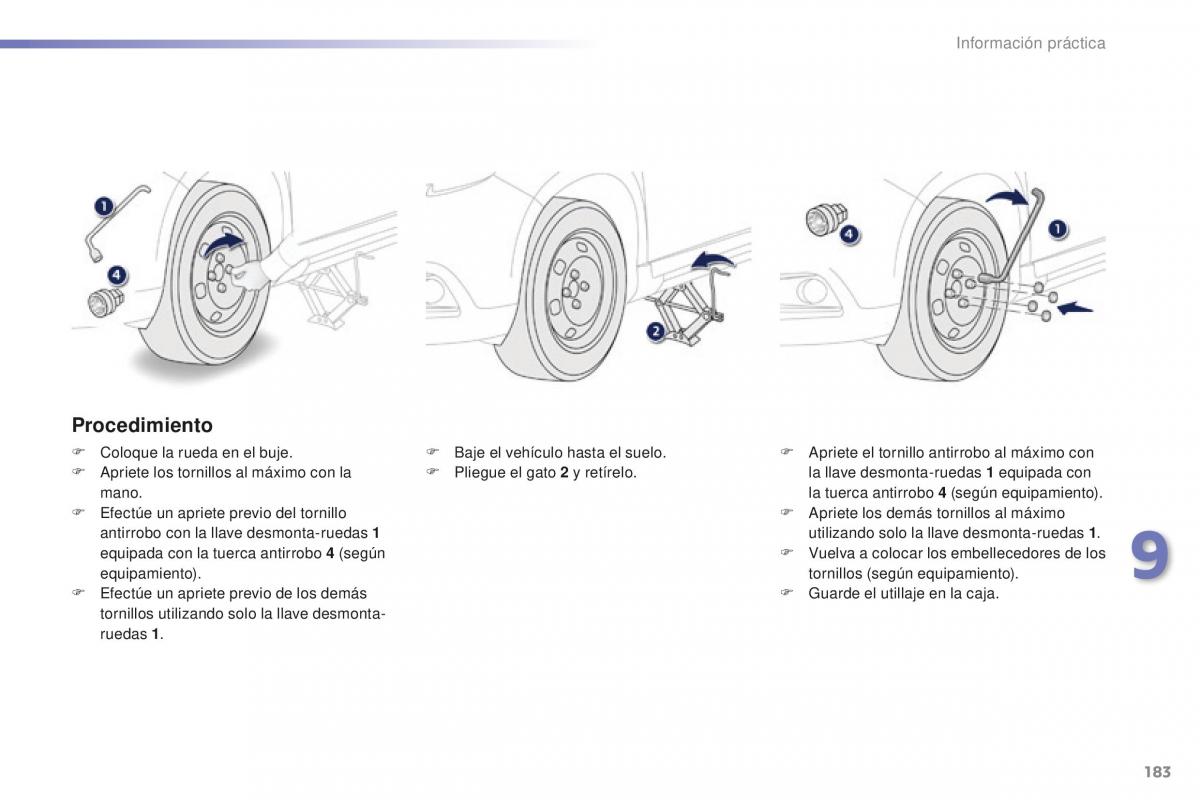 Peugeot 2008 manual del propietario / page 185