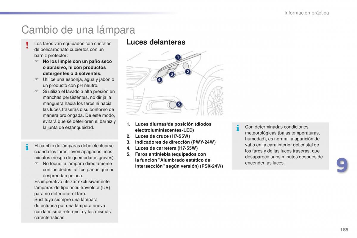 Peugeot 2008 manual del propietario / page 187