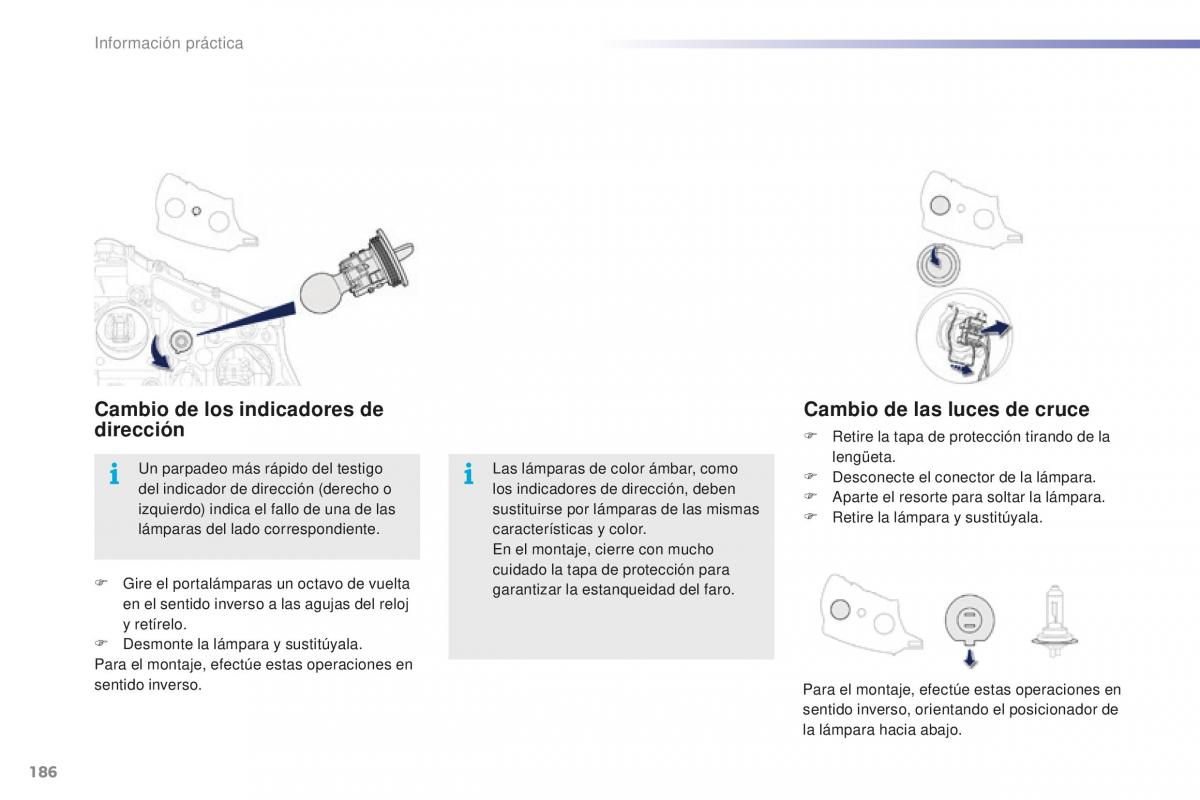 Peugeot 2008 manual del propietario / page 188