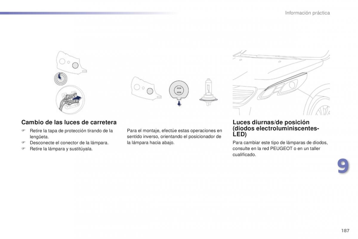 Peugeot 2008 manual del propietario / page 189