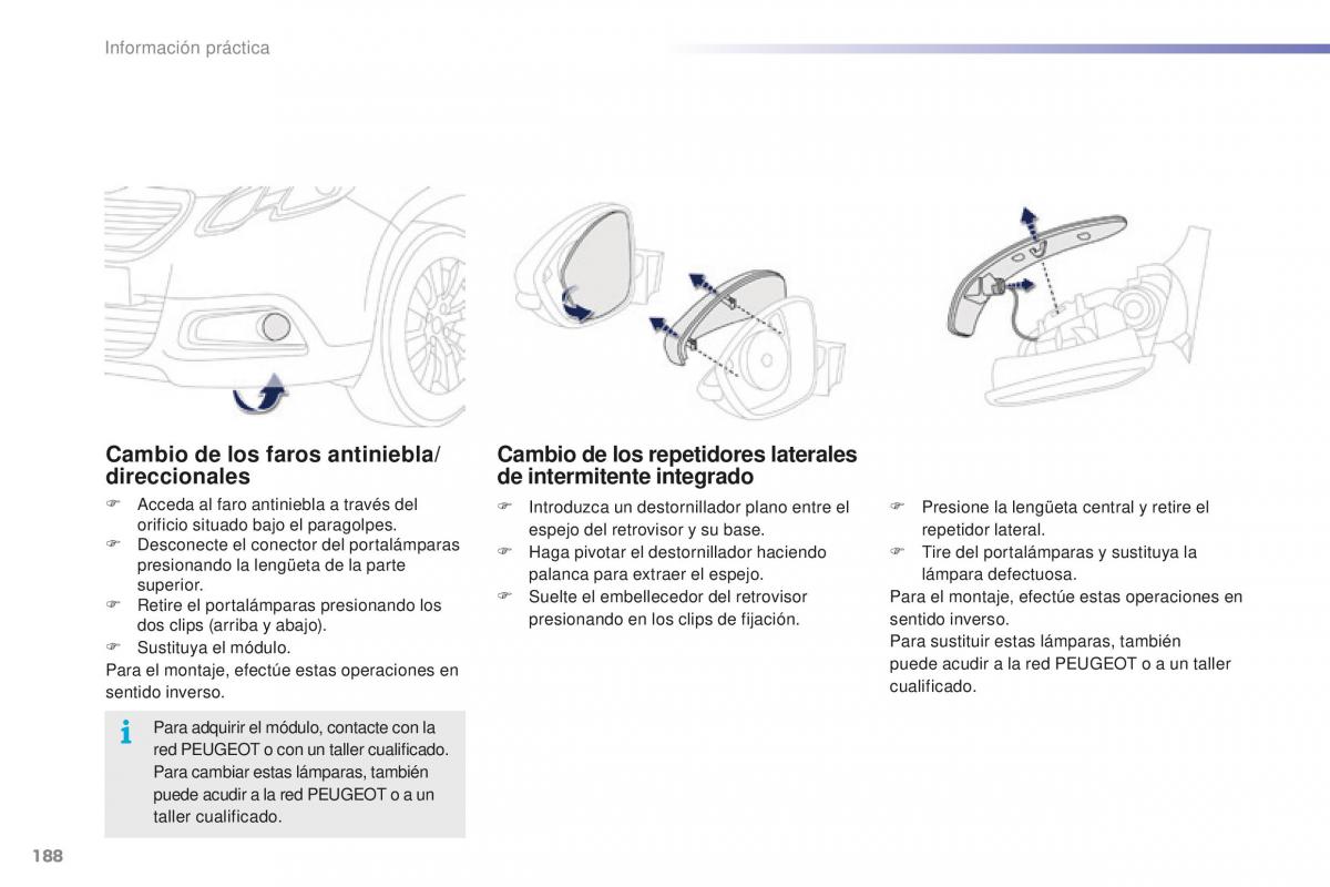 Peugeot 2008 manual del propietario / page 190