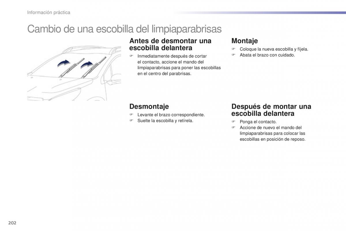 Peugeot 2008 manual del propietario / page 204