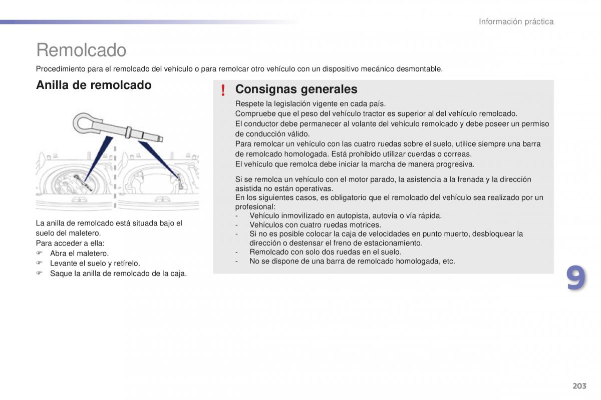 Peugeot 2008 manual del propietario / page 205