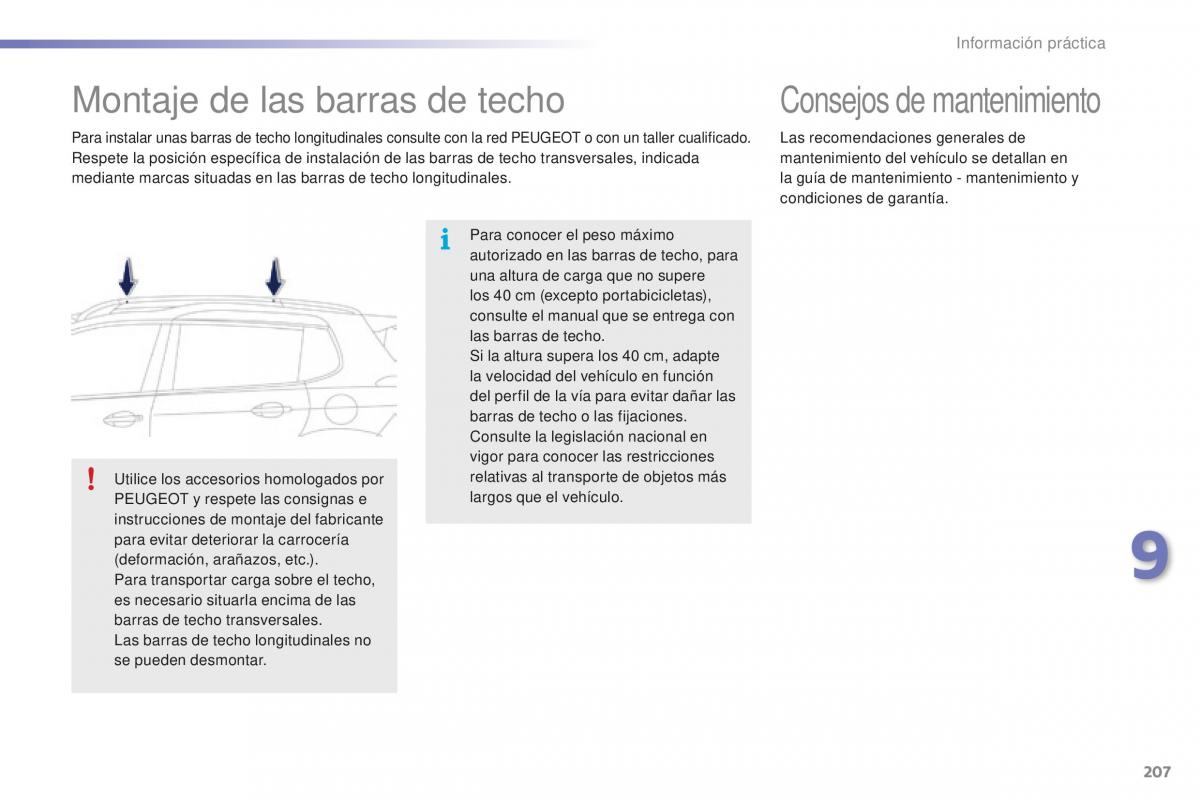 Peugeot 2008 manual del propietario / page 209