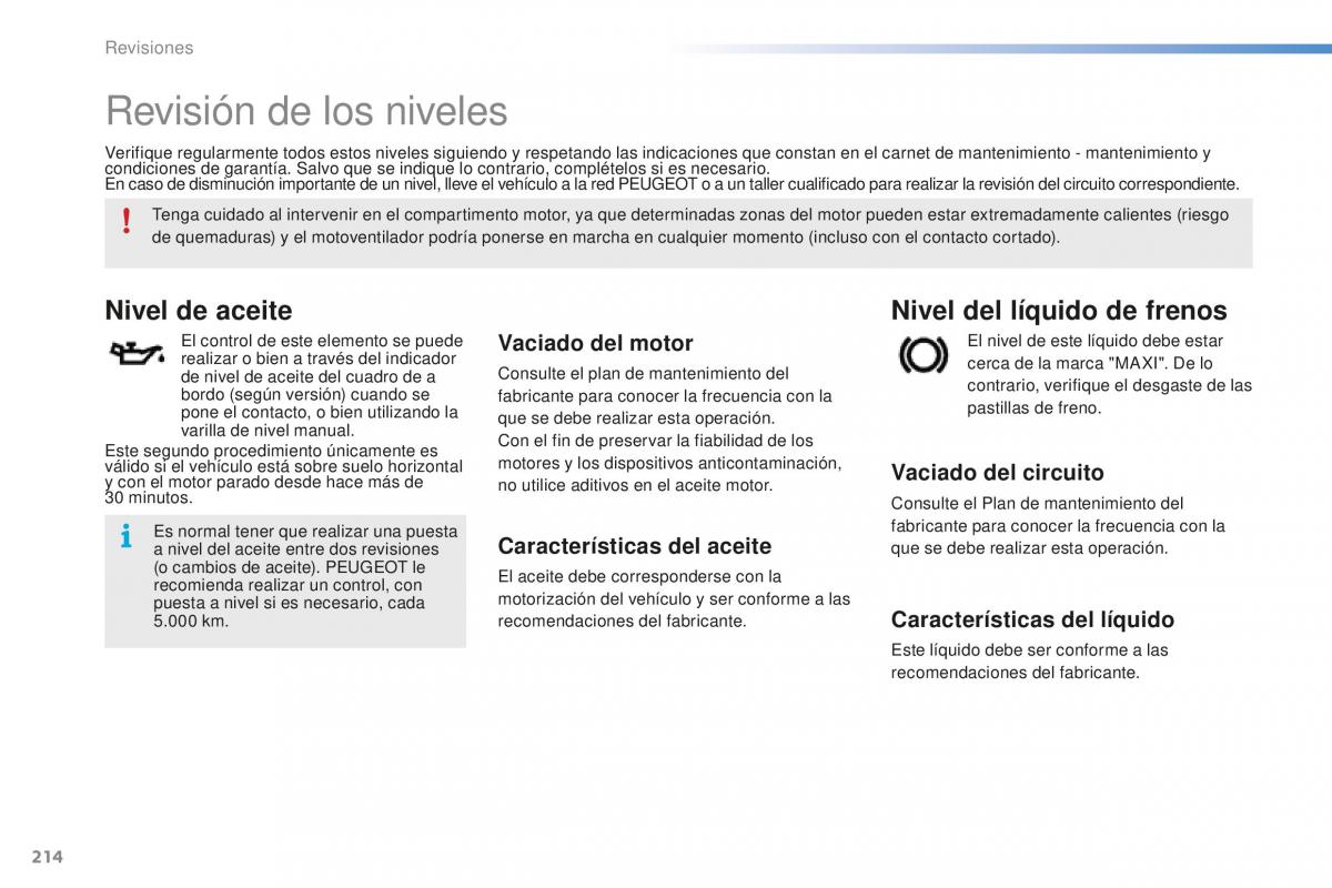 Peugeot 2008 manual del propietario / page 216