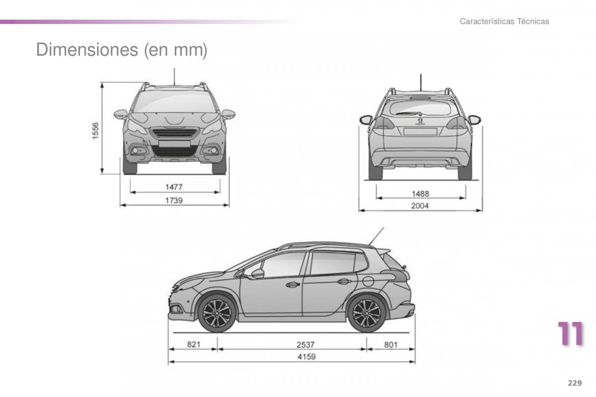 Peugeot 2008 manual del propietario / page 231