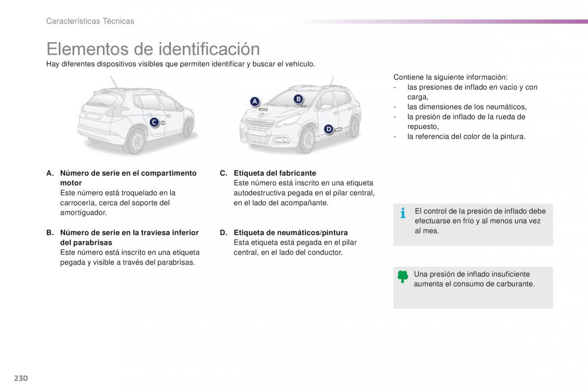 Peugeot 2008 manual del propietario / page 232