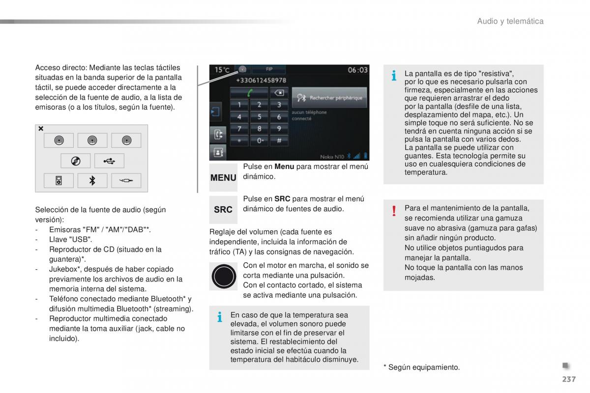 Peugeot 2008 manual del propietario / page 239