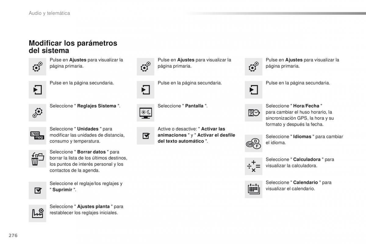 Peugeot 2008 manual del propietario / page 278