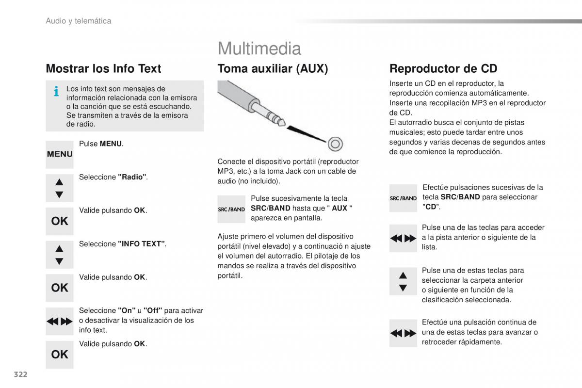 Peugeot 2008 manual del propietario / page 324