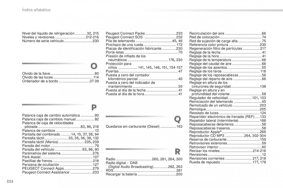 Peugeot 2008 manual del propietario / page 334