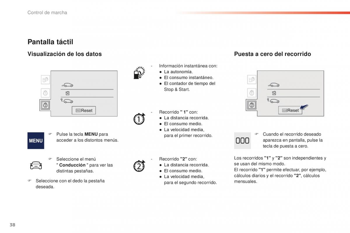 Peugeot 2008 manual del propietario / page 40