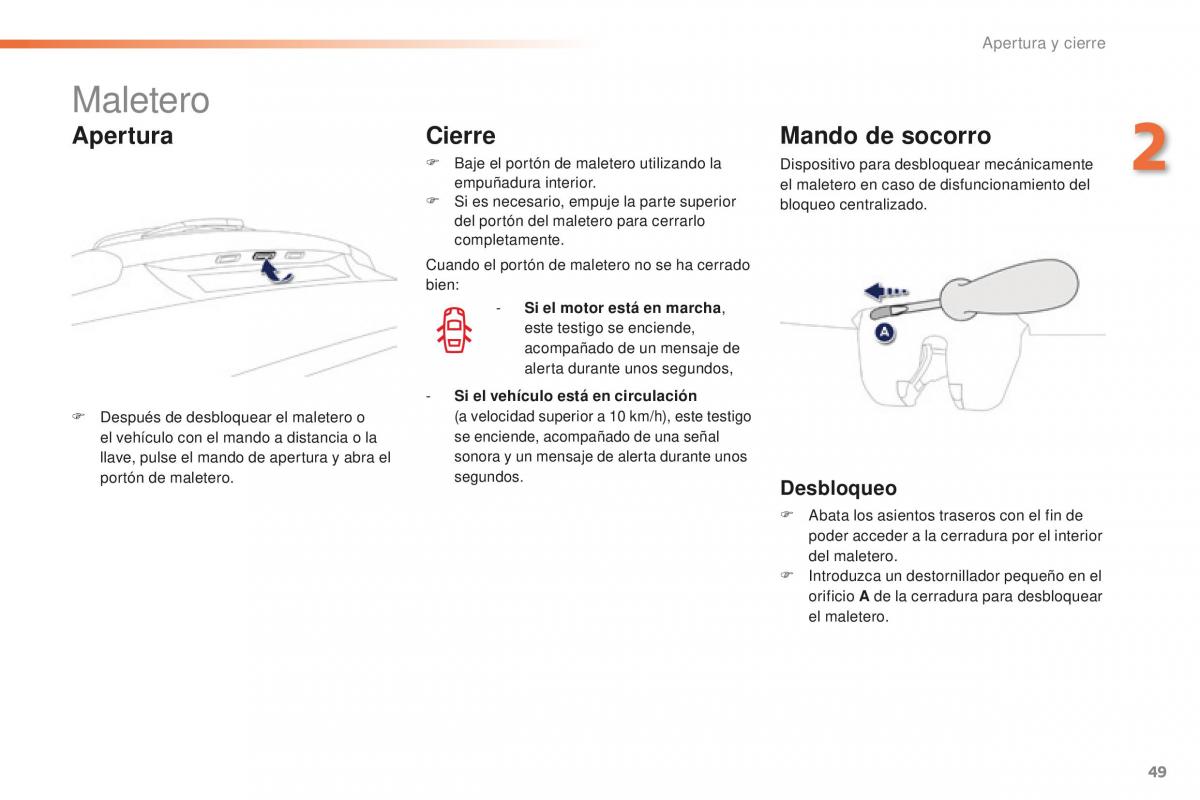 Peugeot 2008 manual del propietario / page 51