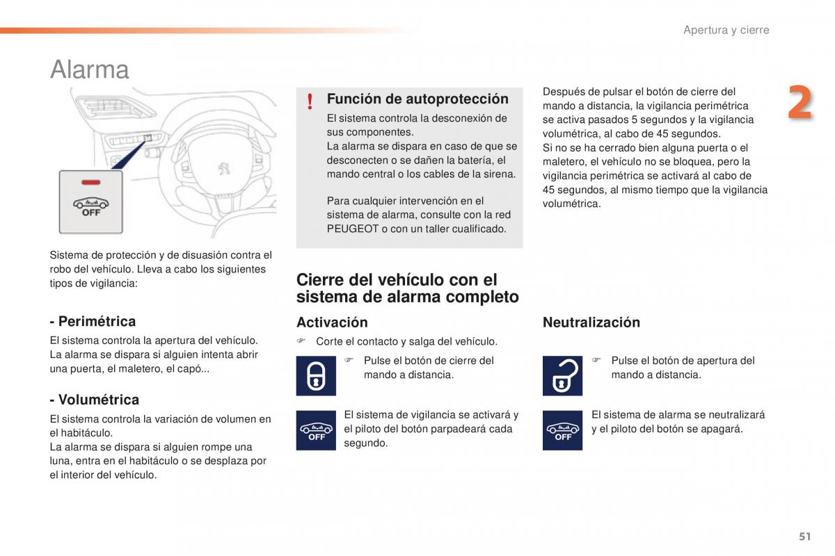 Peugeot 2008 manual del propietario / page 53