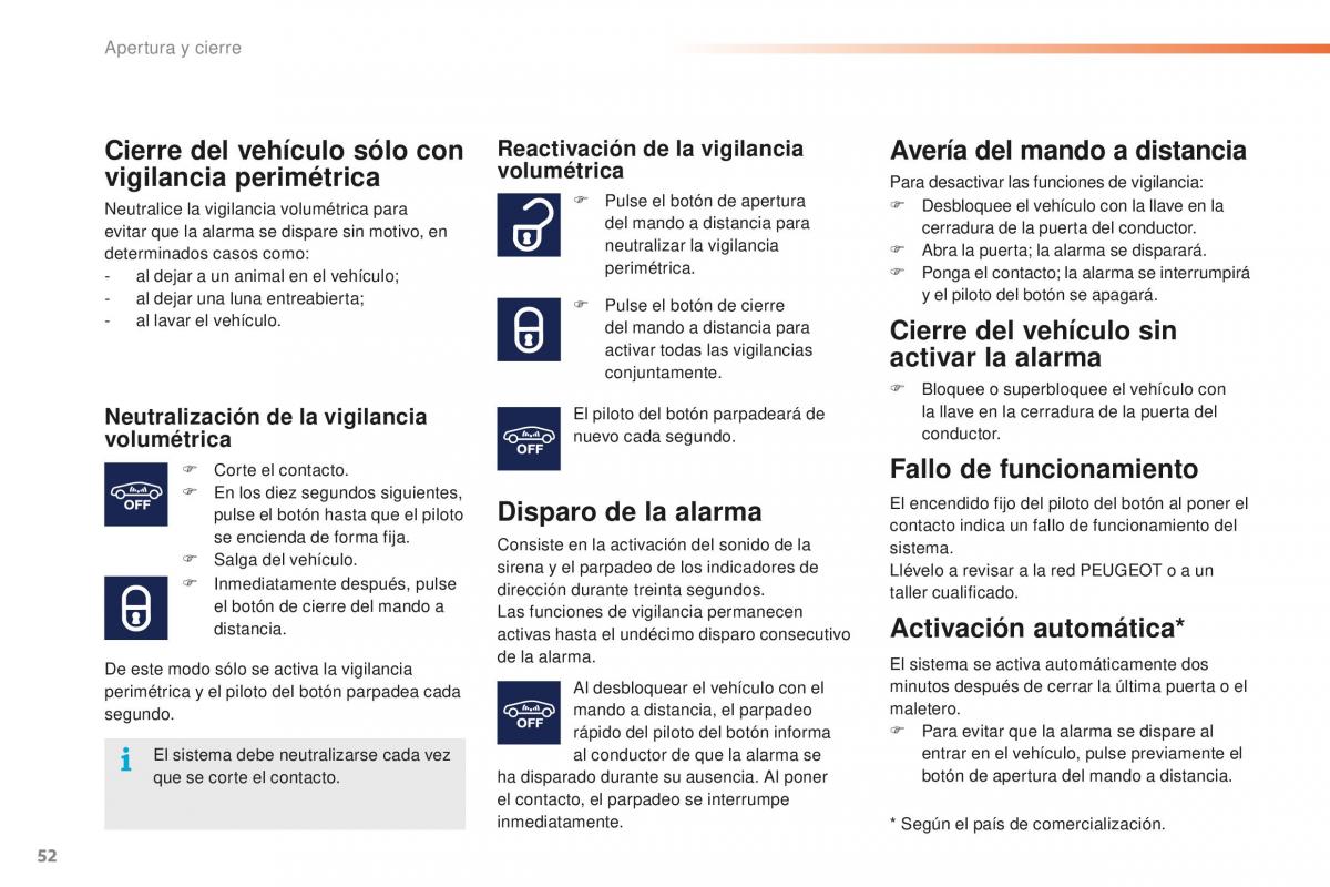 Peugeot 2008 manual del propietario / page 54