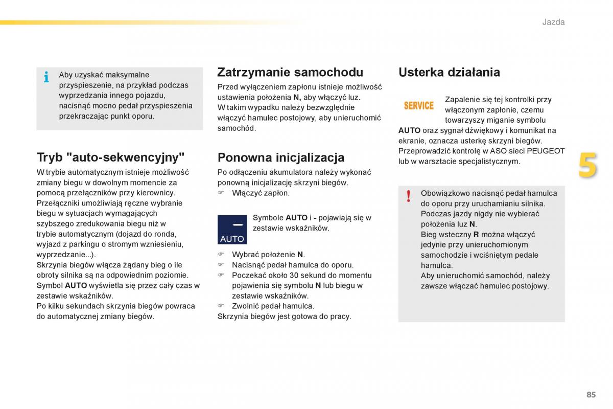 Peugeot 2008 instrukcja obslugi / page 87