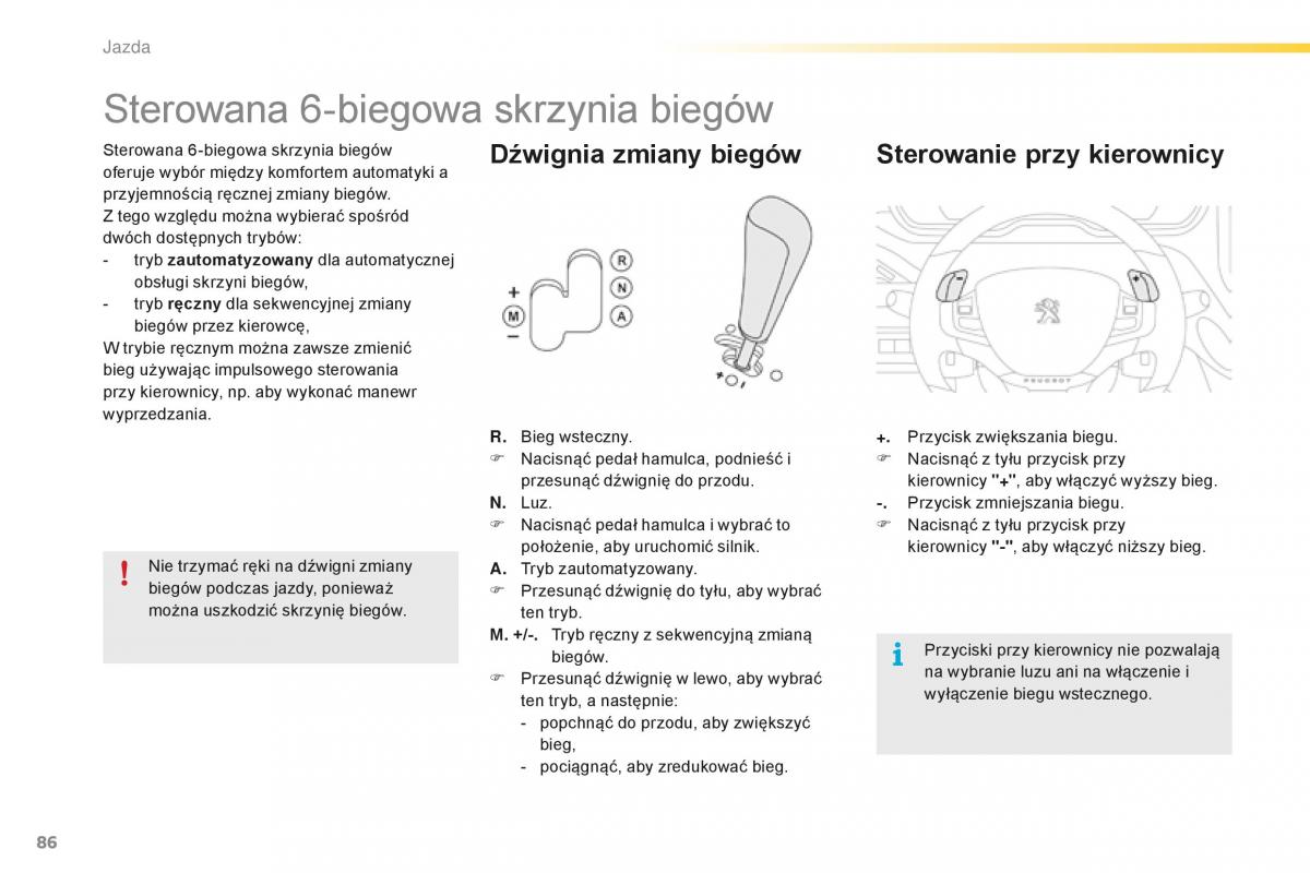 Peugeot 2008 instrukcja obslugi / page 88