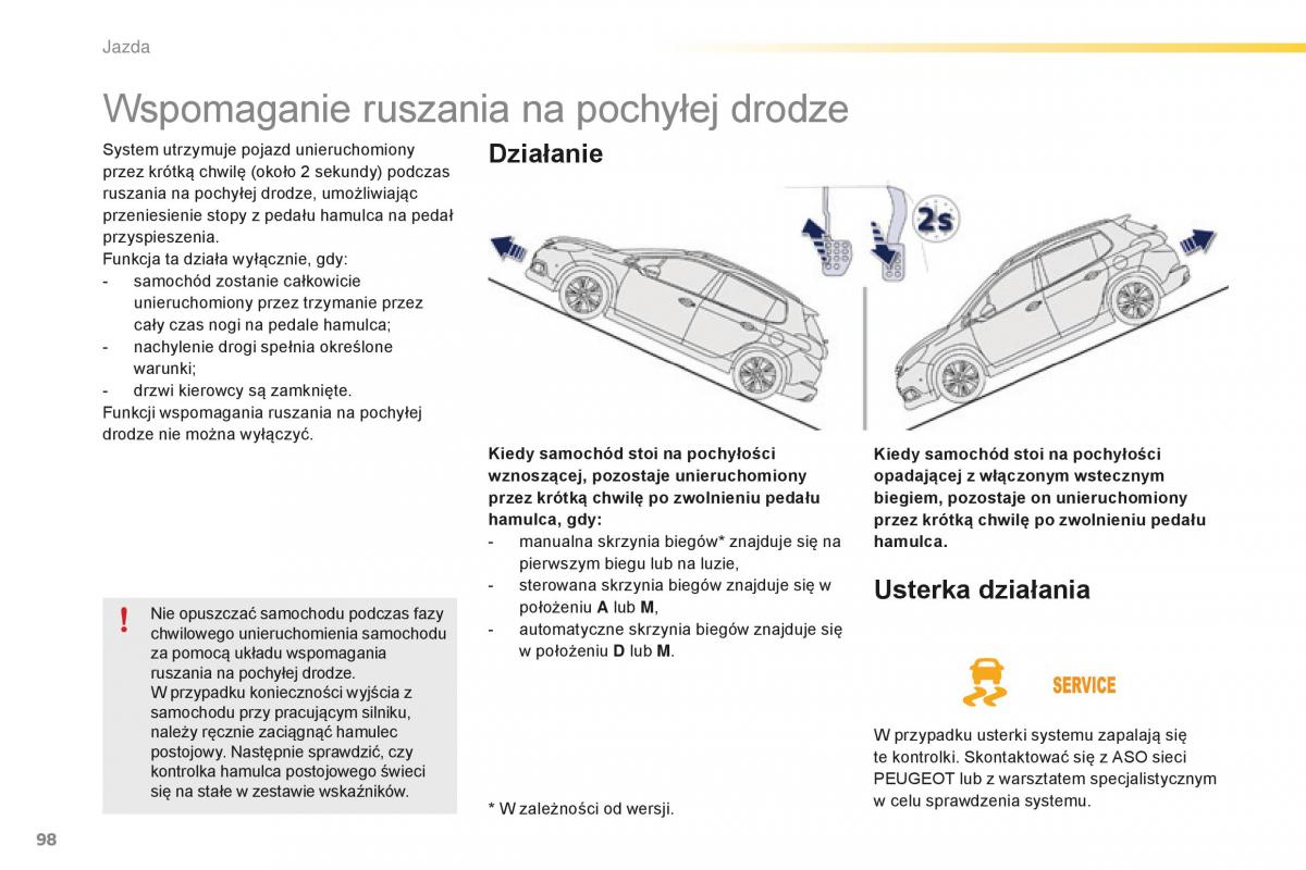 Peugeot 2008 instrukcja obslugi / page 100