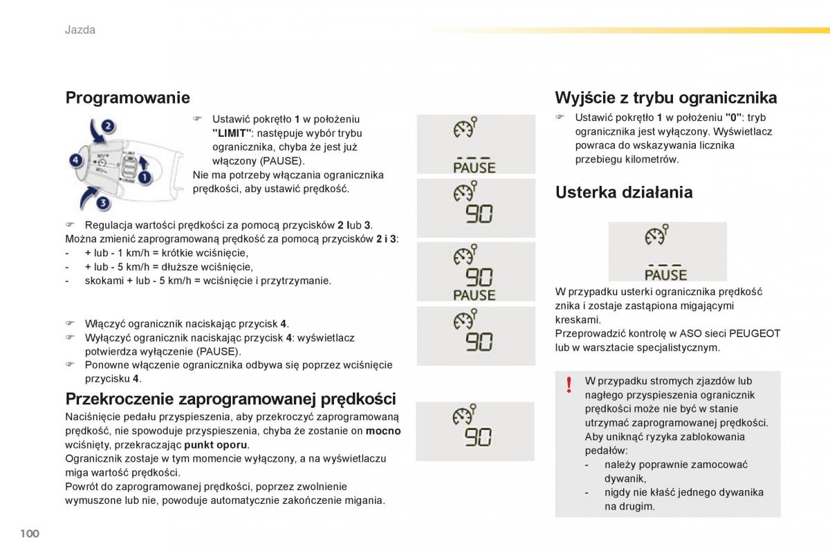 Peugeot 2008 instrukcja obslugi / page 102