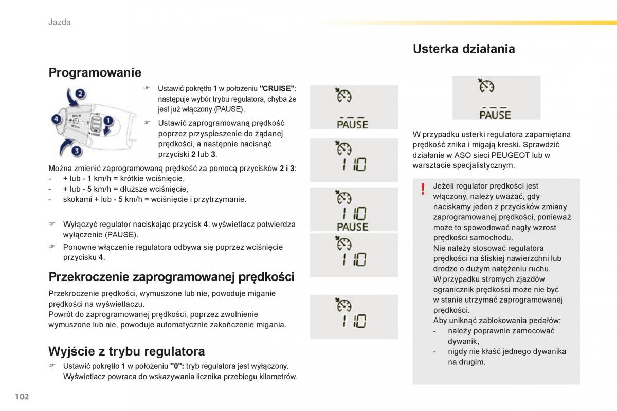 Peugeot 2008 instrukcja obslugi / page 104