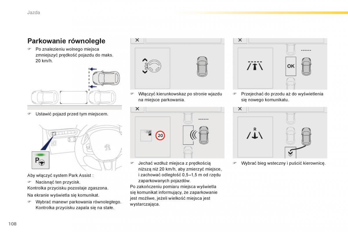 Peugeot 2008 instrukcja obslugi / page 110