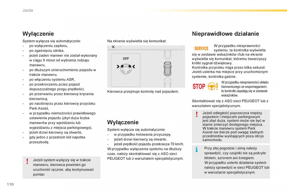 Peugeot 2008 instrukcja obslugi / page 112