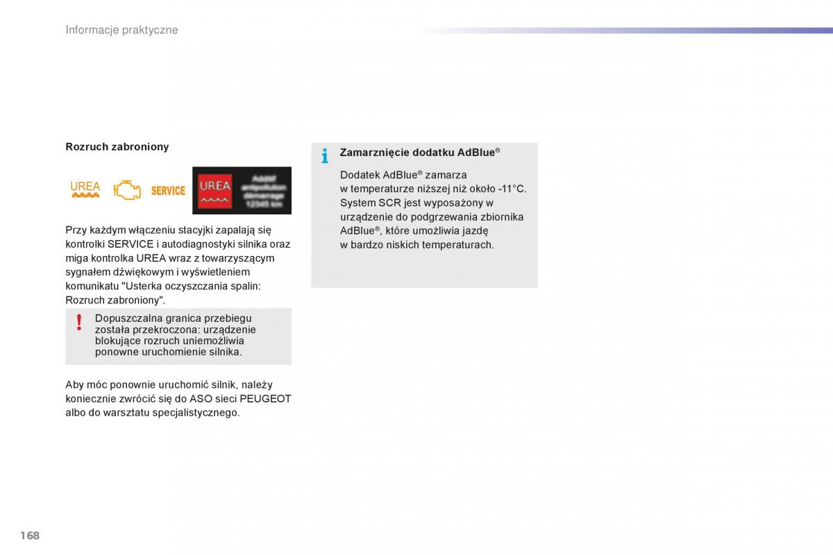 Peugeot 2008 instrukcja obslugi / page 170