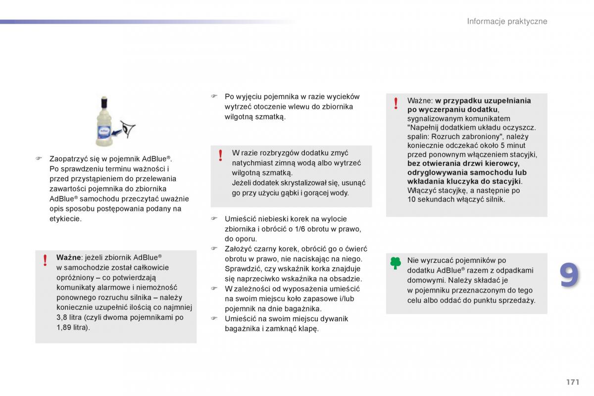 Peugeot 2008 instrukcja obslugi / page 173