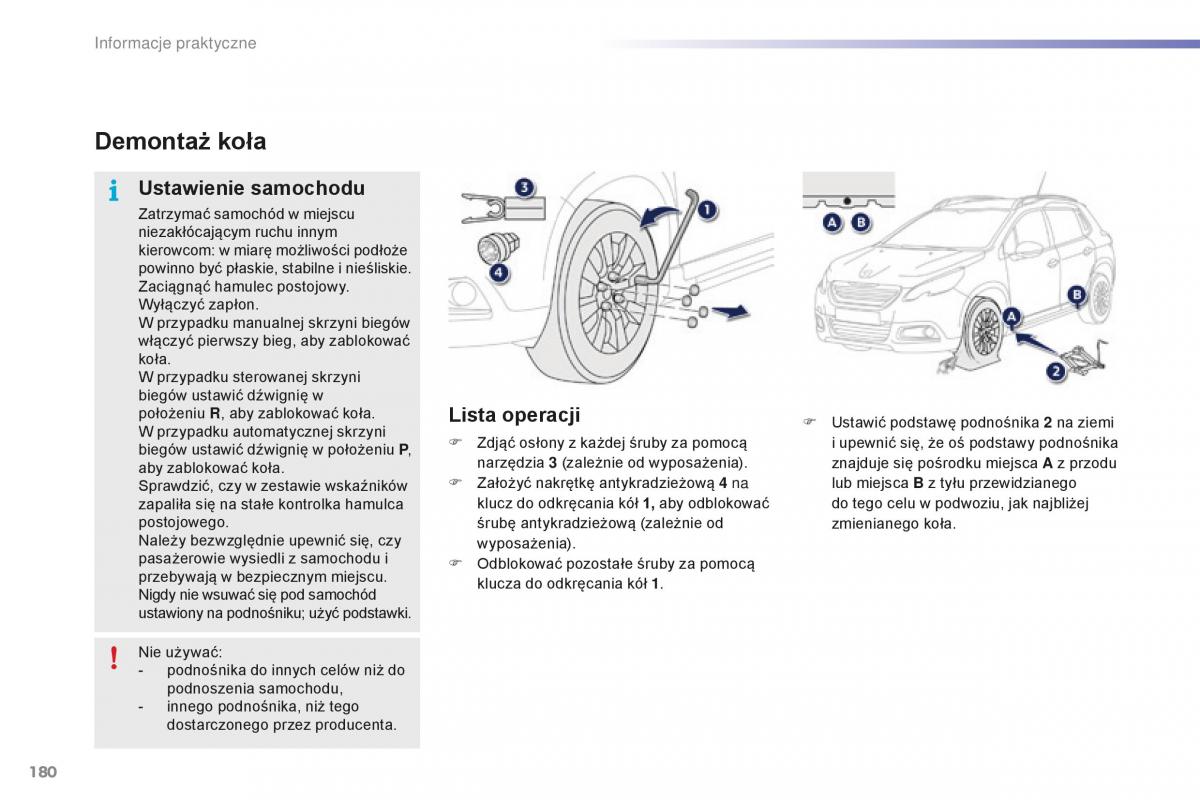 Peugeot 2008 instrukcja obslugi / page 182