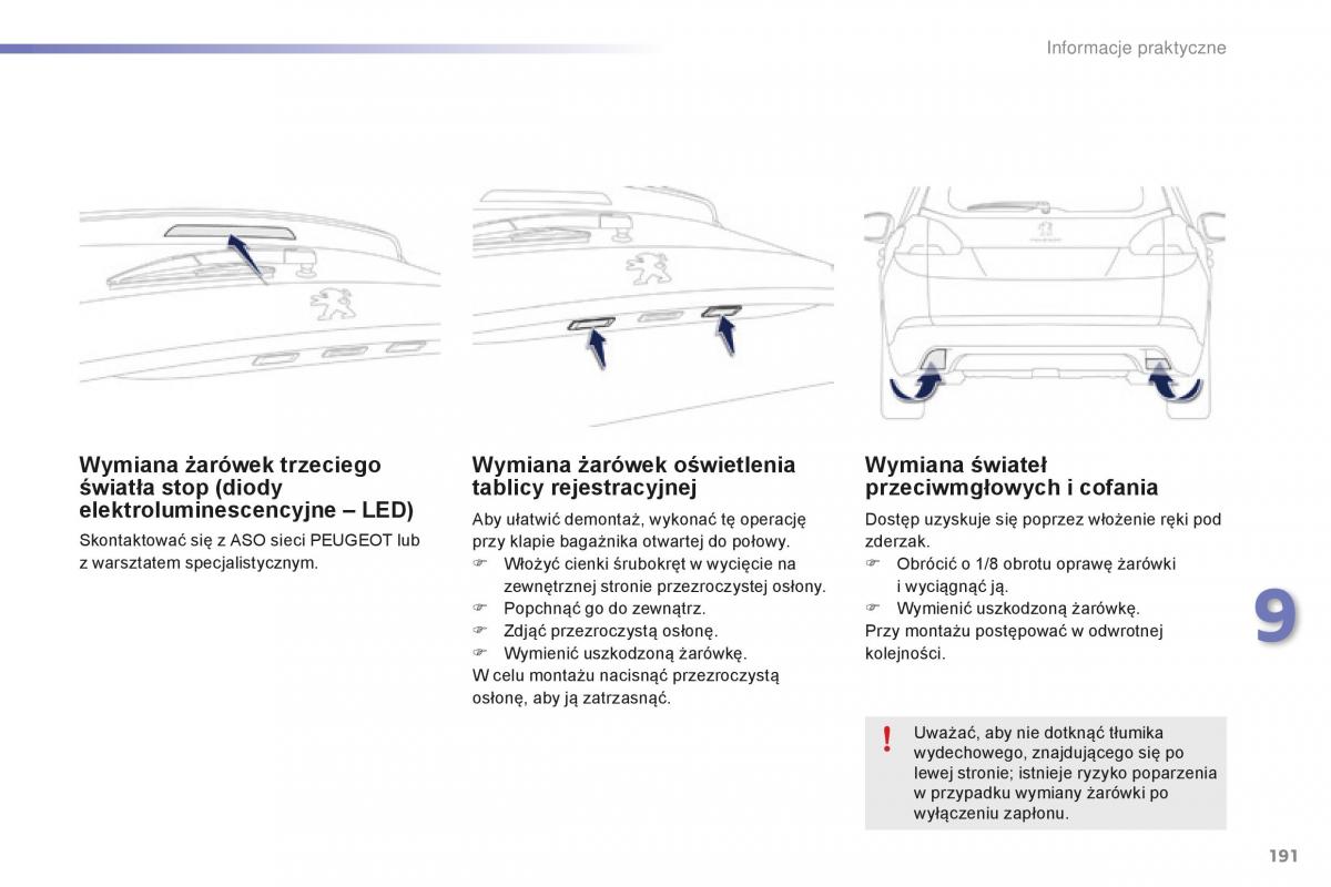 Peugeot 2008 instrukcja obslugi / page 193