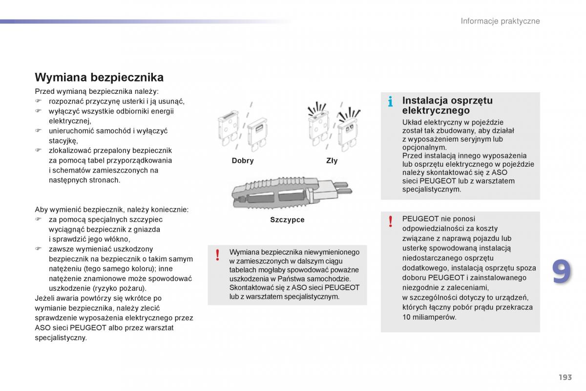 Peugeot 2008 instrukcja obslugi / page 195