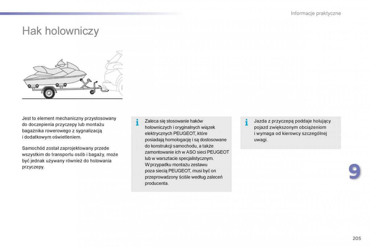 Peugeot 2008 instrukcja obslugi / page 207