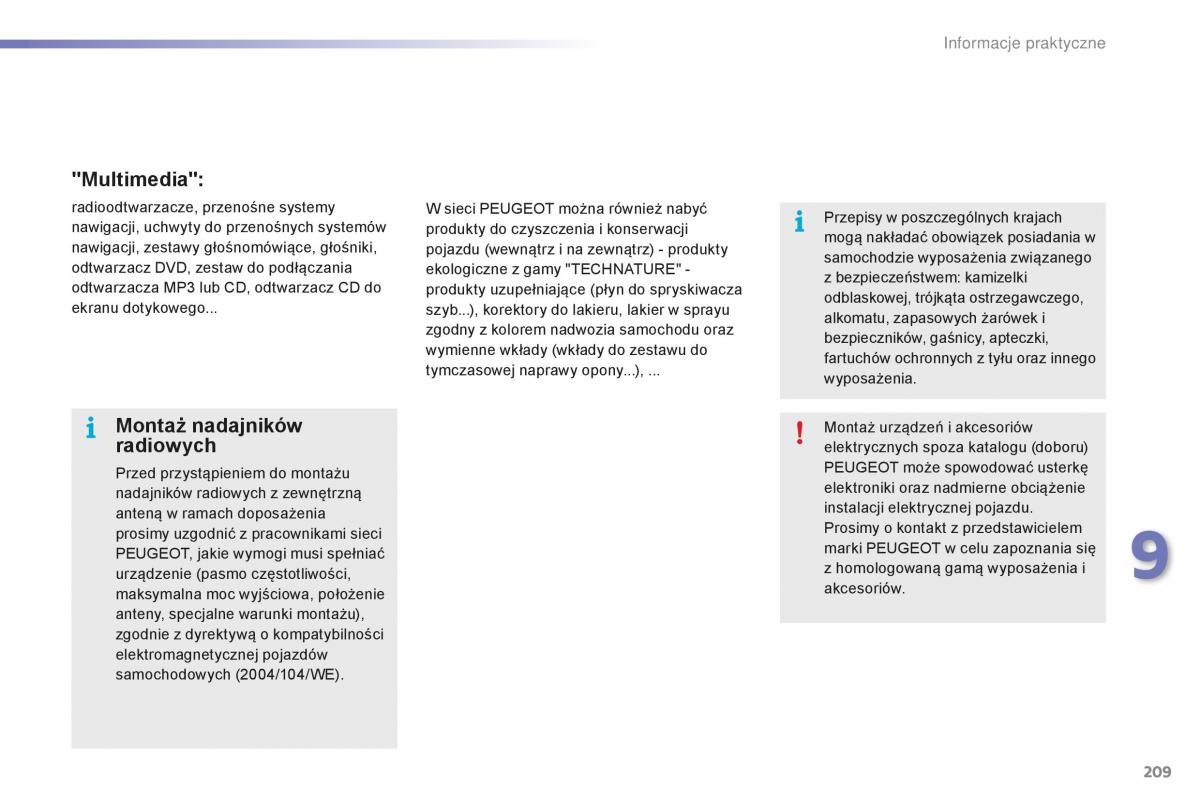 Peugeot 2008 instrukcja obslugi / page 211