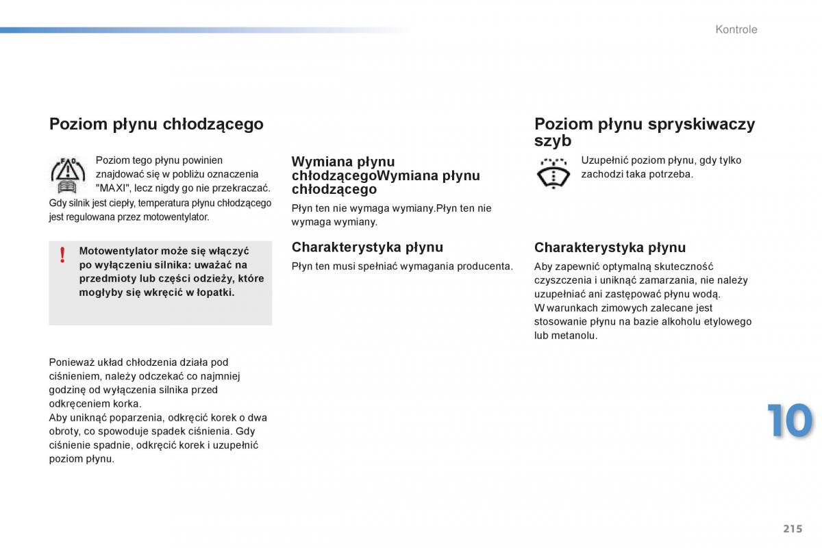 Peugeot 2008 instrukcja obslugi / page 217