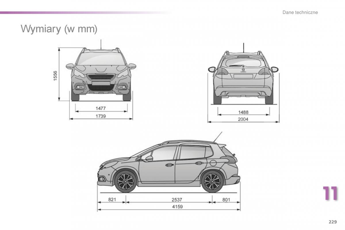 Peugeot 2008 instrukcja obslugi / page 231