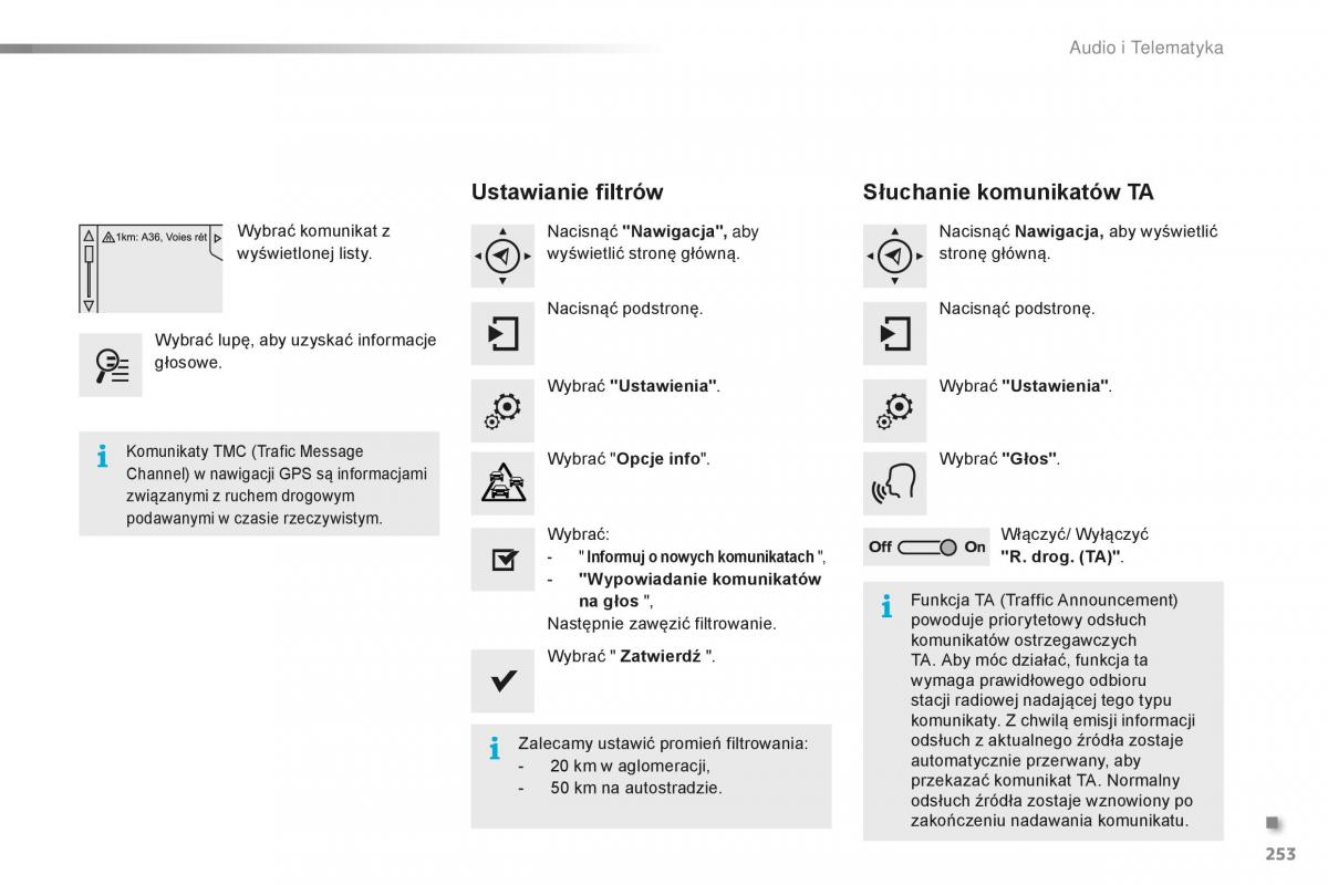 Peugeot 2008 instrukcja obslugi / page 255