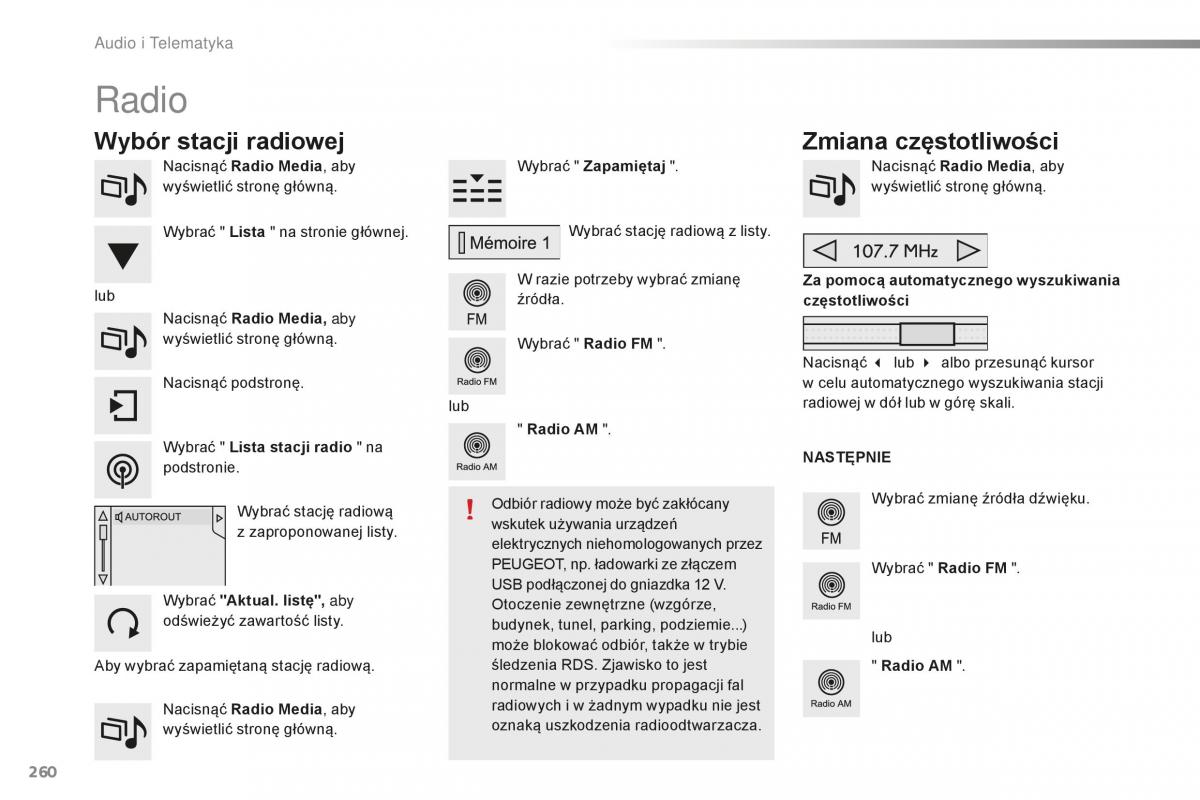 Peugeot 2008 instrukcja obslugi / page 262