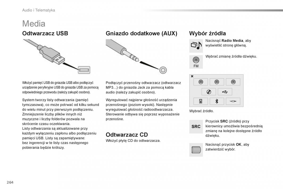 Peugeot 2008 instrukcja obslugi / page 266