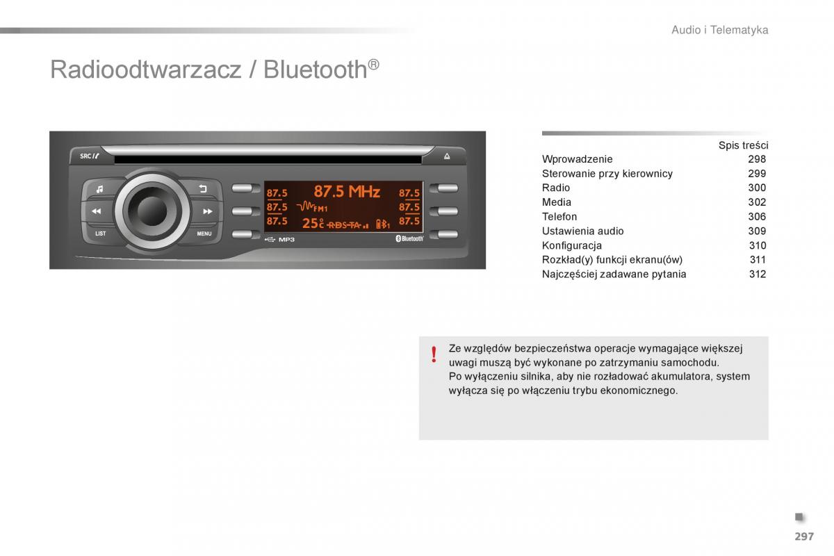 Peugeot 2008 instrukcja obslugi / page 299