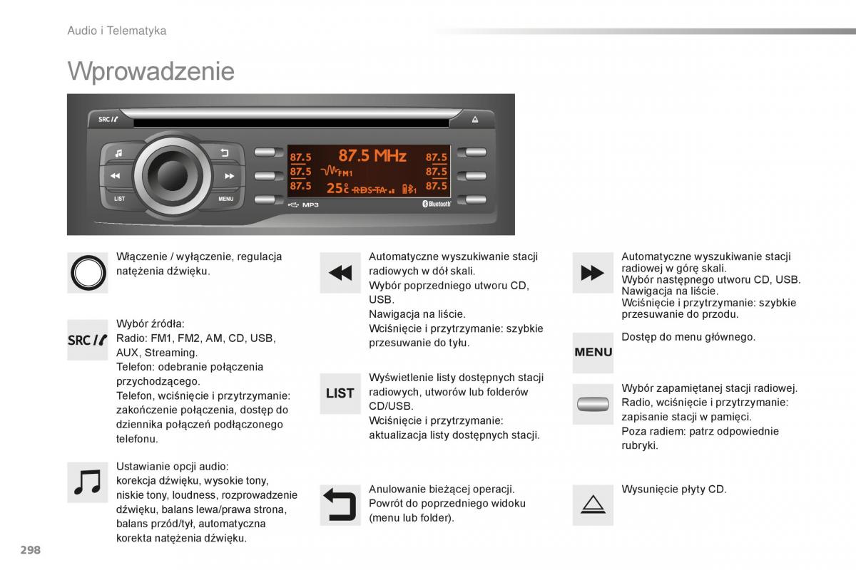 Peugeot 2008 instrukcja obslugi / page 300