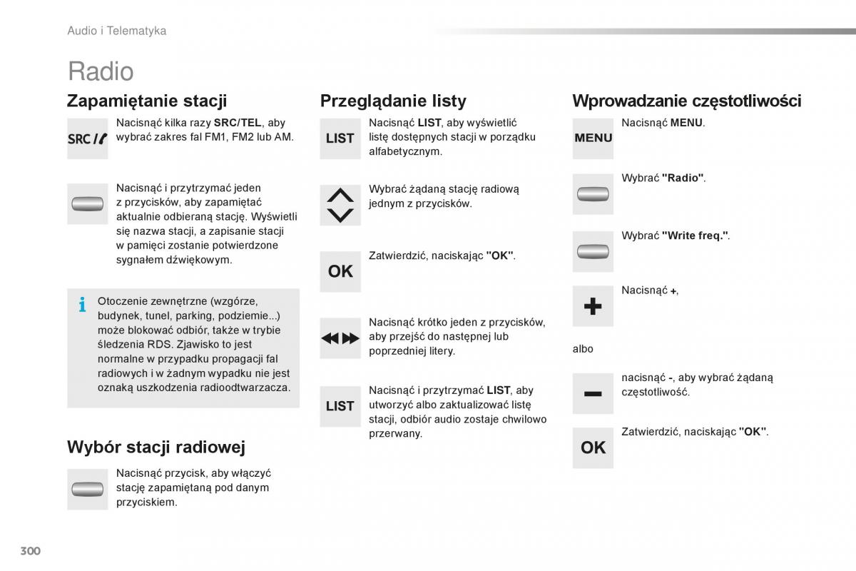 Peugeot 2008 instrukcja obslugi / page 302