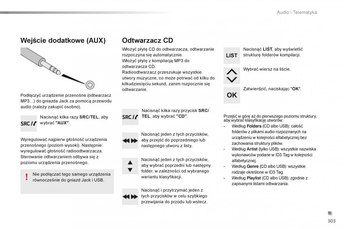 Peugeot 2008 instrukcja obslugi / page 305