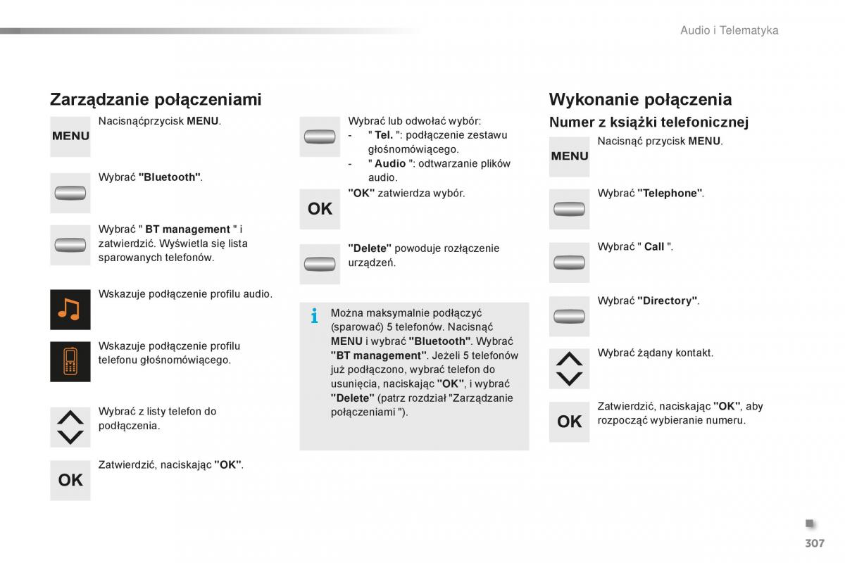 Peugeot 2008 instrukcja obslugi / page 309