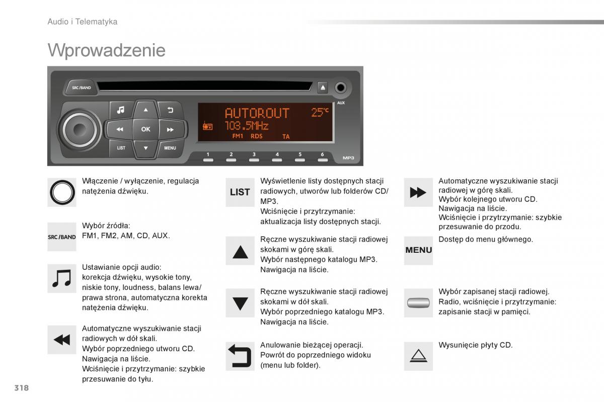 Peugeot 2008 instrukcja obslugi / page 320