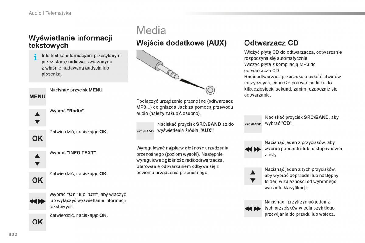 Peugeot 2008 instrukcja obslugi / page 324