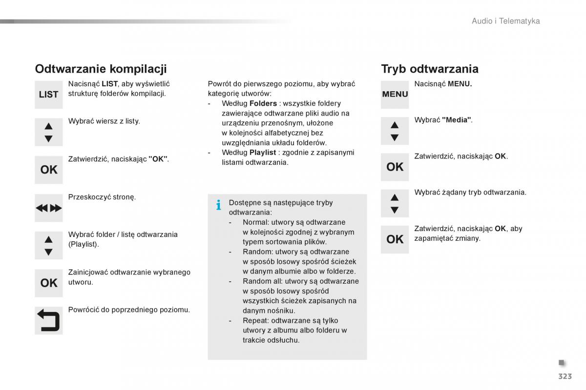 Peugeot 2008 instrukcja obslugi / page 325